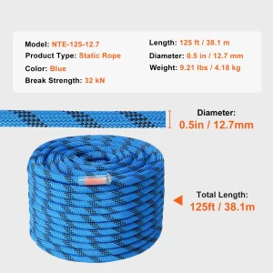SucceBuy Static Climbing Rope 30KN