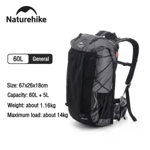 Naturehike 60L Waterproof Hiking Backpack