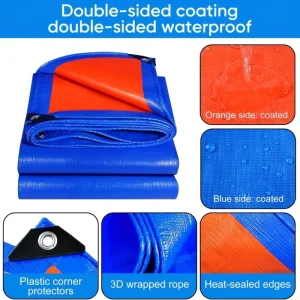 Heavy-Duty Waterproof PE Tarp Cover