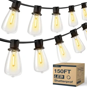 150FT Waterproof LED Patio String Lights