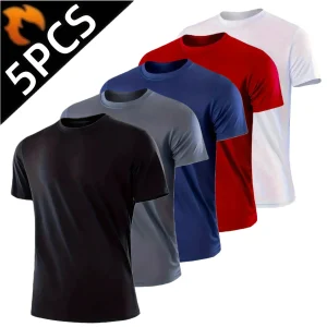 5-Pack Men's Quick-Dry Sport Shirts