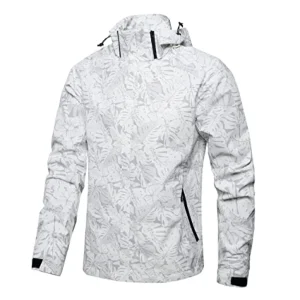 Men's Waterproof Hooded Windbreaker Jacket
